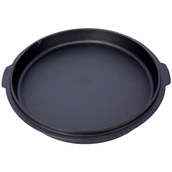 ast iron Dutch oven with lid, outdoor camping deep pot, used for camping, cooking, barbecue and leg rest, 8 Quart