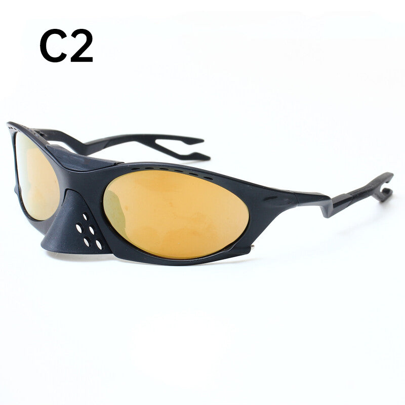 2025 Men's Outdoor Sunglasses: Y2K Cycling/Driving, Polarized, Windproof, INS Trendy