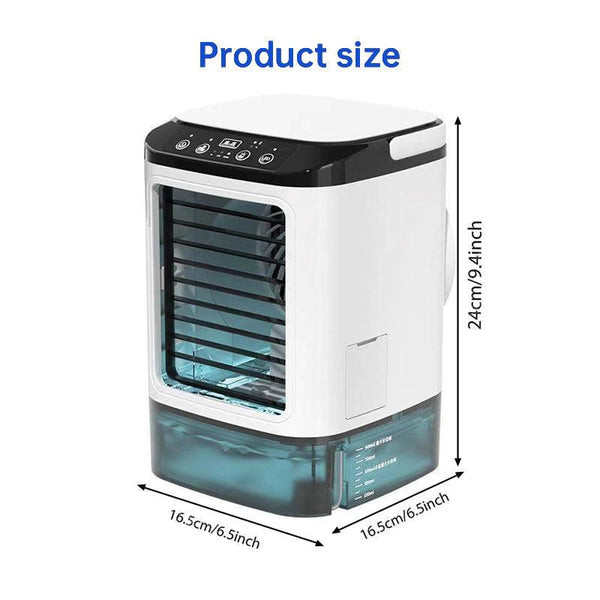 3-speed Portable Mini Air Cooler (900ML Tank) - Fan & Humidifier. For bedroom/office.
