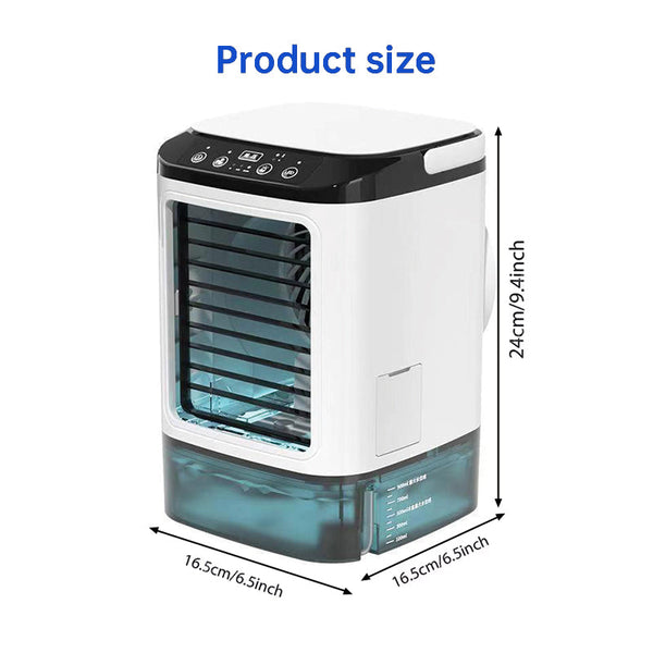 3-speed Portable Mini Air Cooler (900ML Tank) - Fan & Humidifier. For bedroom/office.