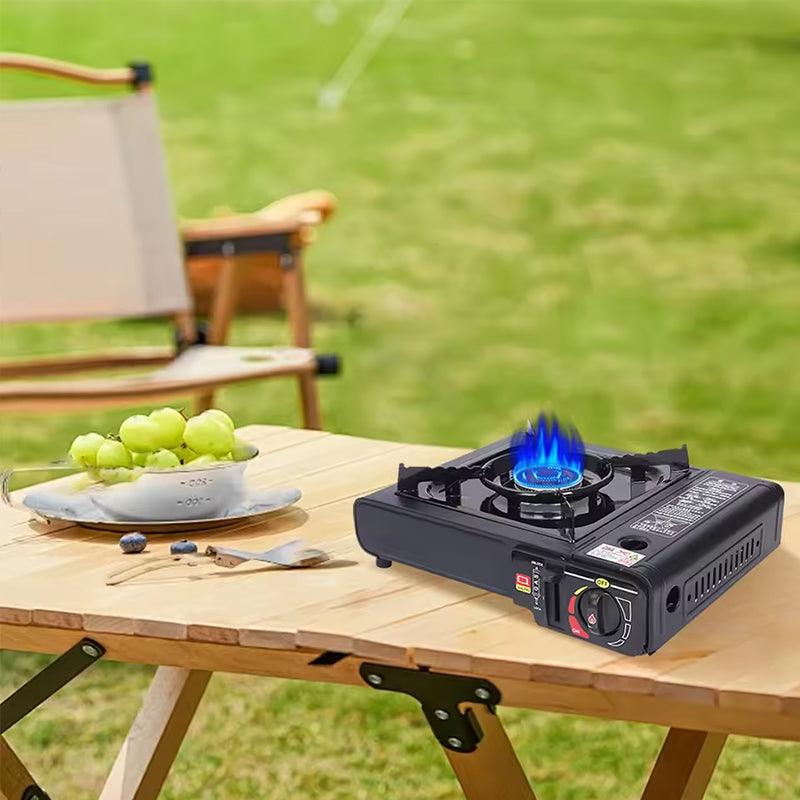Single - burner Butane Camping Stove, windproof, adjustable, portable