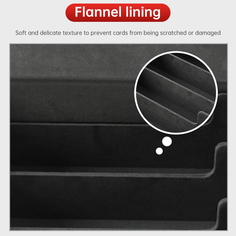 2025 New 4 - Row Card Holder. Large - capacity, Patchwork. Holds 3000+ Naked Cards. PU Leather