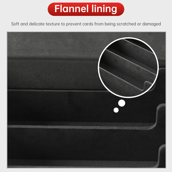 2025 New 4 - Row Card Holder. Large - capacity, Patchwork. Holds 3000+ Naked Cards. PU Leather