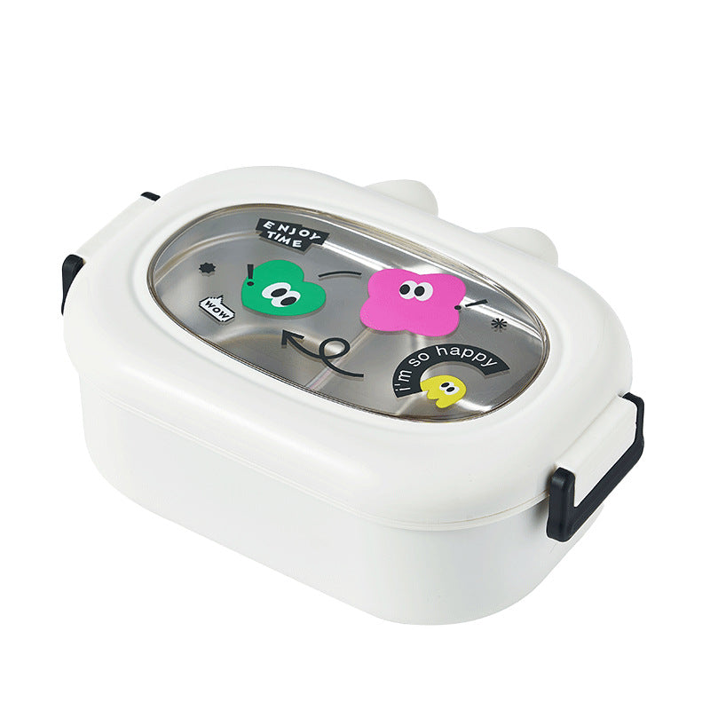 Dopamine can be heated by microwave 304 stainless steel insulation and fresh-keeping compartment lunch box lunch box