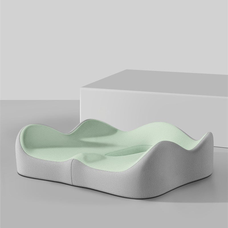 Memory foam car seat cushion. Ergonomic support. Relieves back/coccyx pain. Universal fit.