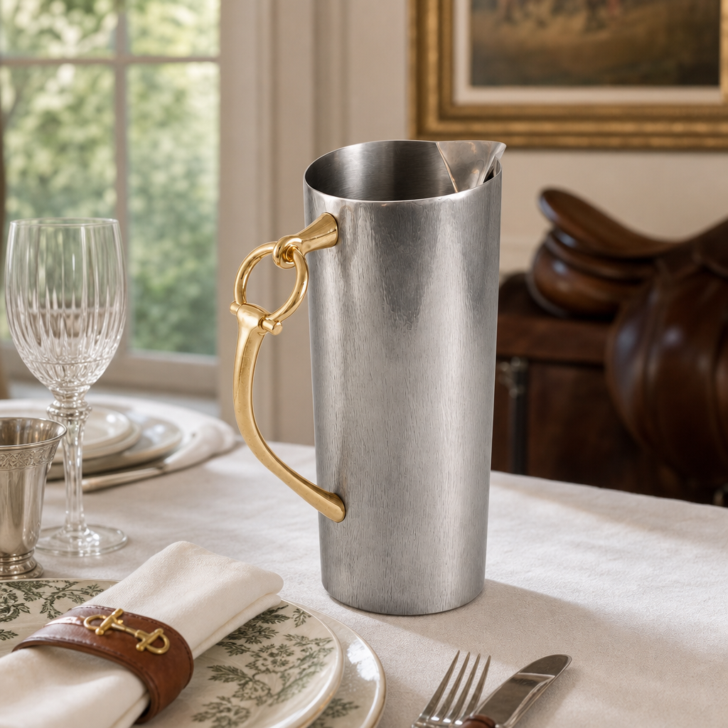 Equestrian Bit Handle Stainless Steel Pitcher