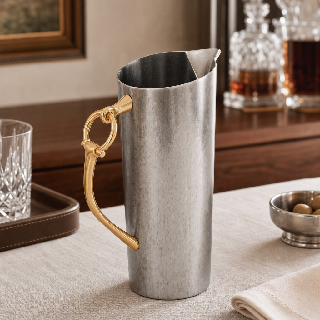 Equestrian Bit Handle Stainless Steel Pitcher
