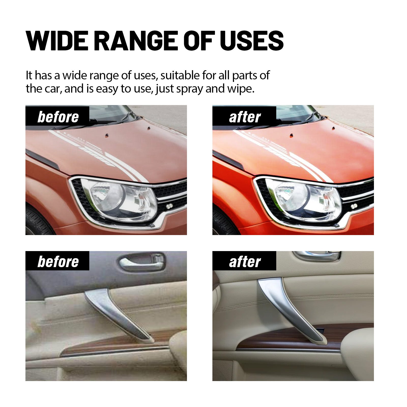 Diamond Car Coat Spray, Car Paint Maintenance Refurbished Paint Surface Cleaning Decontamination Brightening Polishing Coating Spray