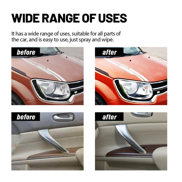 Diamond Car Coat Spray, Car Paint Maintenance Refurbished Paint Surface Cleaning Decontamination Brightening Polishing Coating Spray