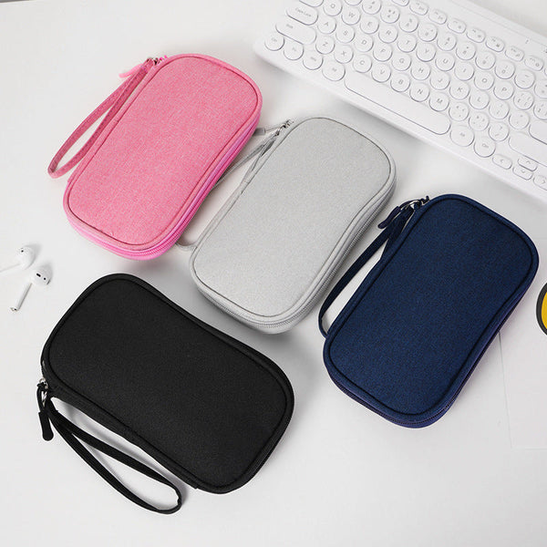 Multi - Functional Digital Accessories Organizer with Multiple - Layer Data Cable Pouch, Dust - proof Headphone Bag and Power Bank Pocket