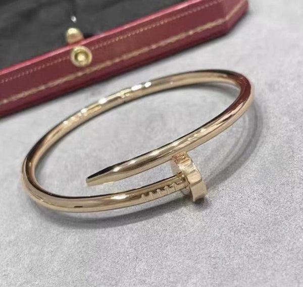Precision Thick Plating Head and Tail Diamond Fashion Three-Circle Full Diamond Couple Bracelet