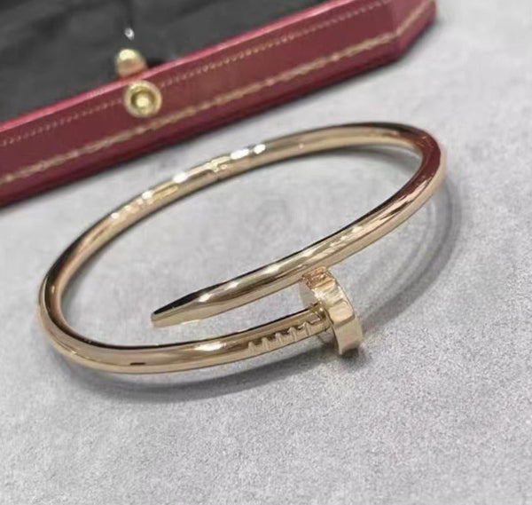 Precision Thick Plating Head and Tail Diamond Fashion Three-Circle Full Diamond Couple Bracelet