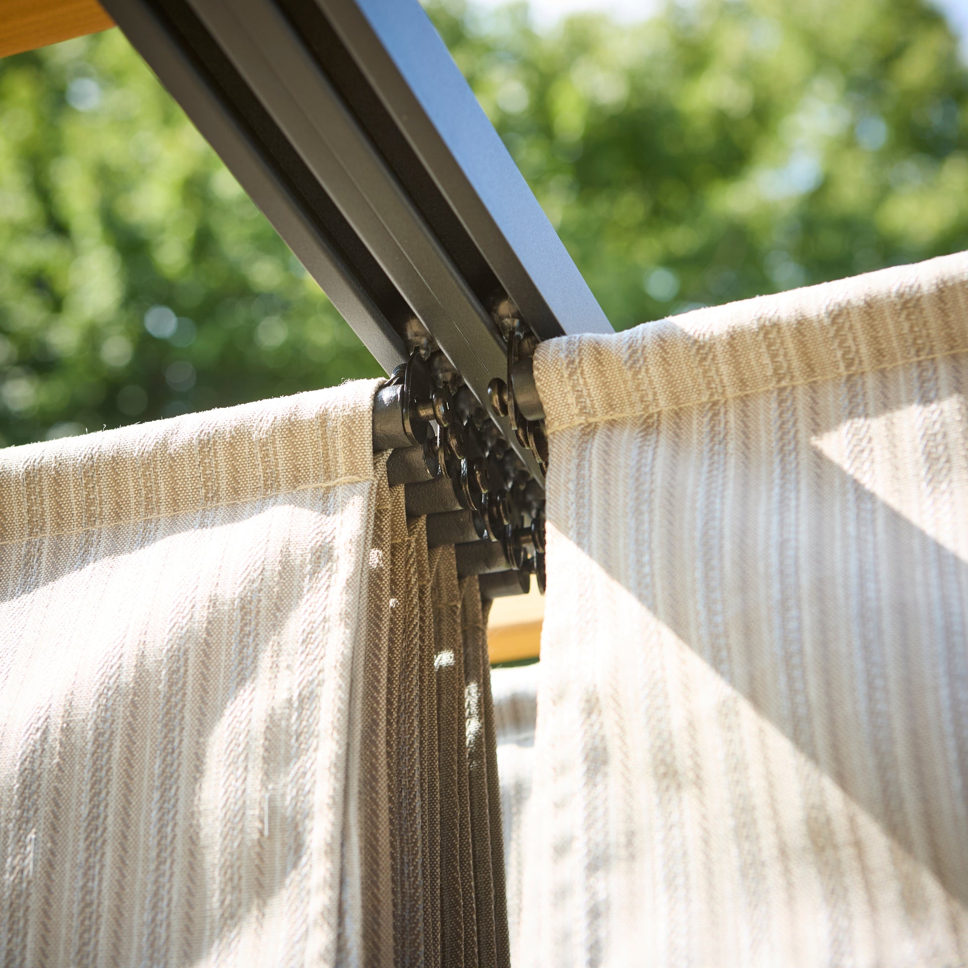 Shade N' Shelters 11' x 11' Cedar Wood Pergola with Adjustable Canopy