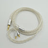 IE40PRO 8-core single crystal copper silver plated upgrade cable replacement cable headphone audio cable - White / 1.2m