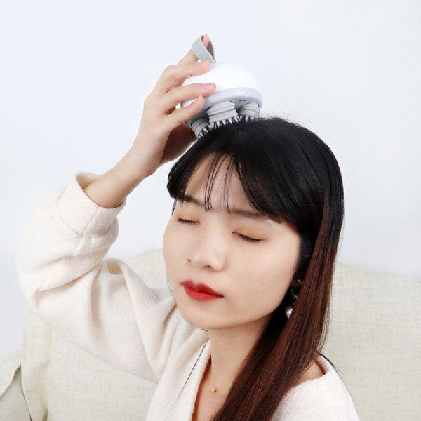 Head massager kneading anti slip scalp massager USB head massager charging head massager