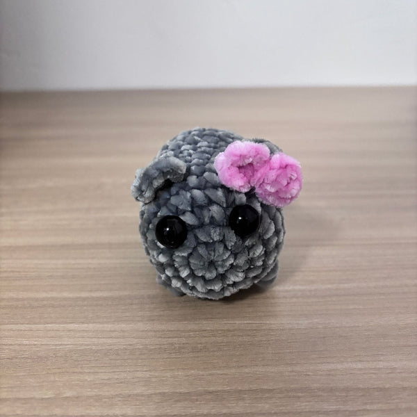 Chenille singing sad hamster keychain pendant Hamster emotional comfort doll