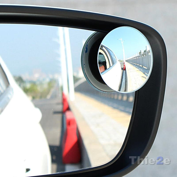1 pair 360 Degree frameless ultrathin Wide Angle Round Convex Blind Spot mirror for parking Rear view mirror - Gifts for You 'n Me