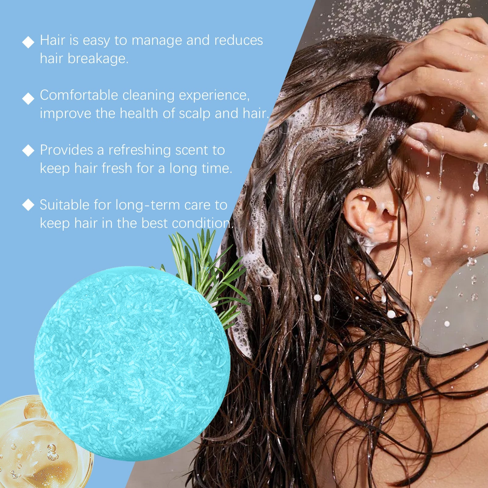 Shampoo Mild Plant Essence Shampoo Cleanser Manual Essential Oil Soap Moisturizes And Nourishes Scalp