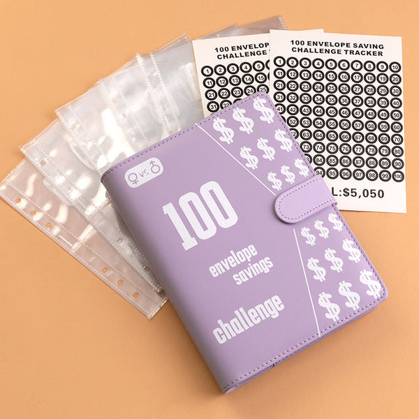 100 Envelope Challenge Binder Couples 100 Day Challenge Savings Savings Notebook