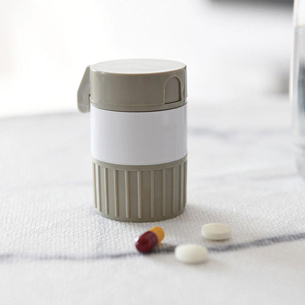 4 In 1 Portable Medicine Box Powder Separator Powder Household Grinder Pill Medicine Cutter Mini Home Medicine Storage Box