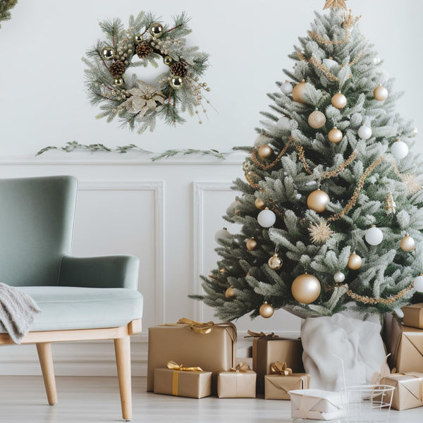 Christmas Wreath 20 Inch Christmas Door Decorations Wreath with Warm Lights V.I.P Digital Presence