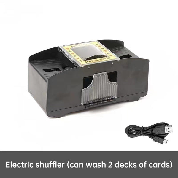 3 - sec Silent ABS Card Shuffler for Games , silent, made of ABS. For poker, board and family games.