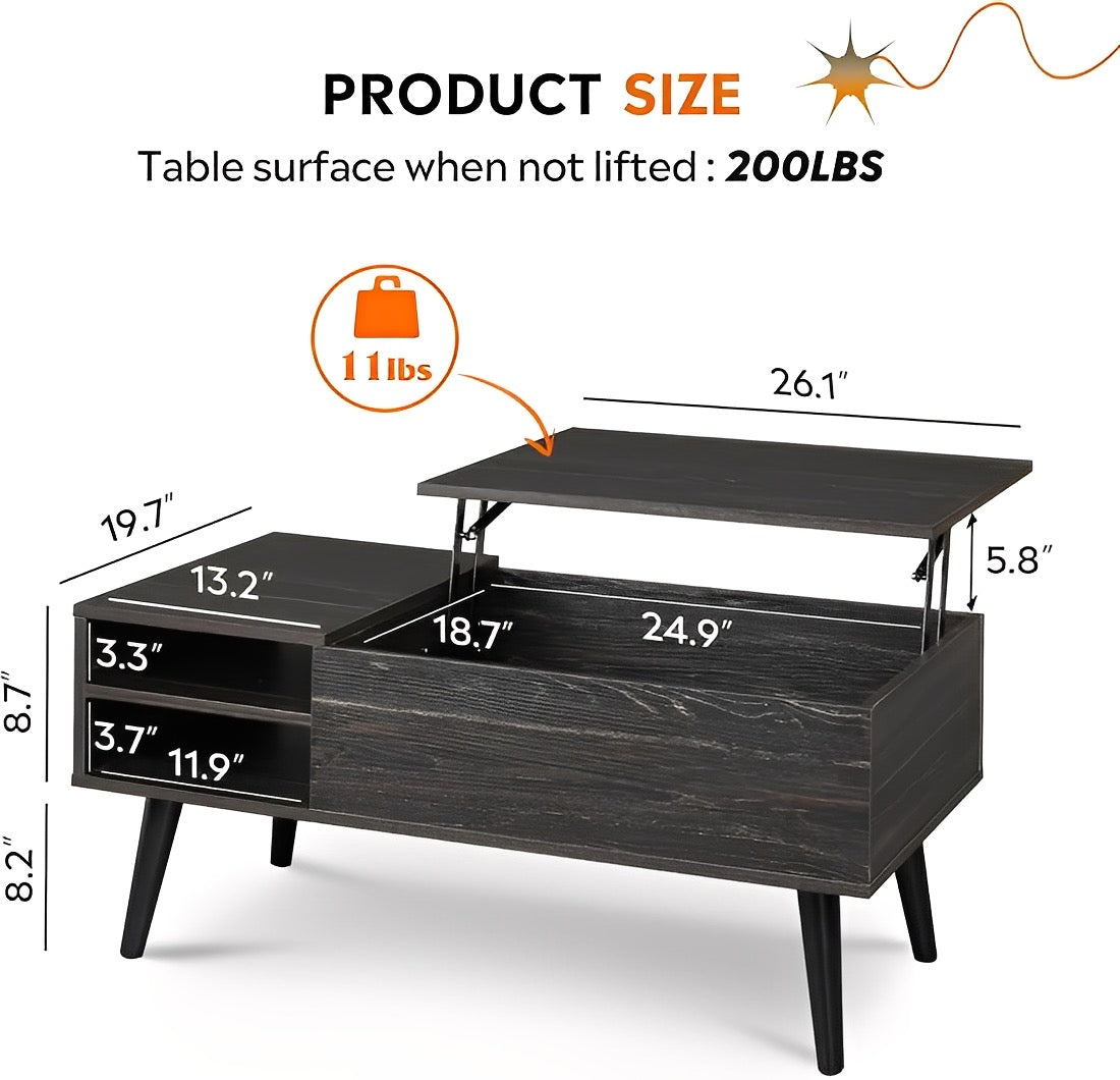 Modern Lift Top Coffee Table with Storage – Smart, Stylish & Space-Saving