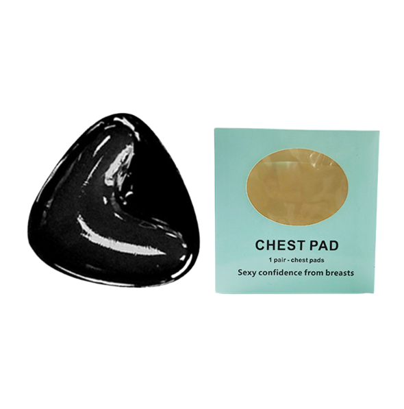 Triangle V-shaped thickened sponge chest patch small chest display large female double-sided self-adhesive chest pad