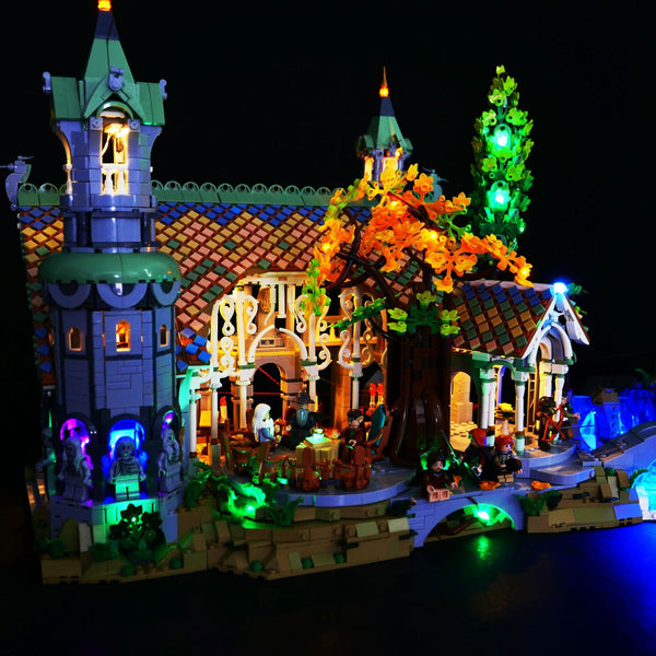 LP building block lighting suitable for LEGO Lord of the Rings 10316 Yugu Rivendell Castle LED remote control lighting