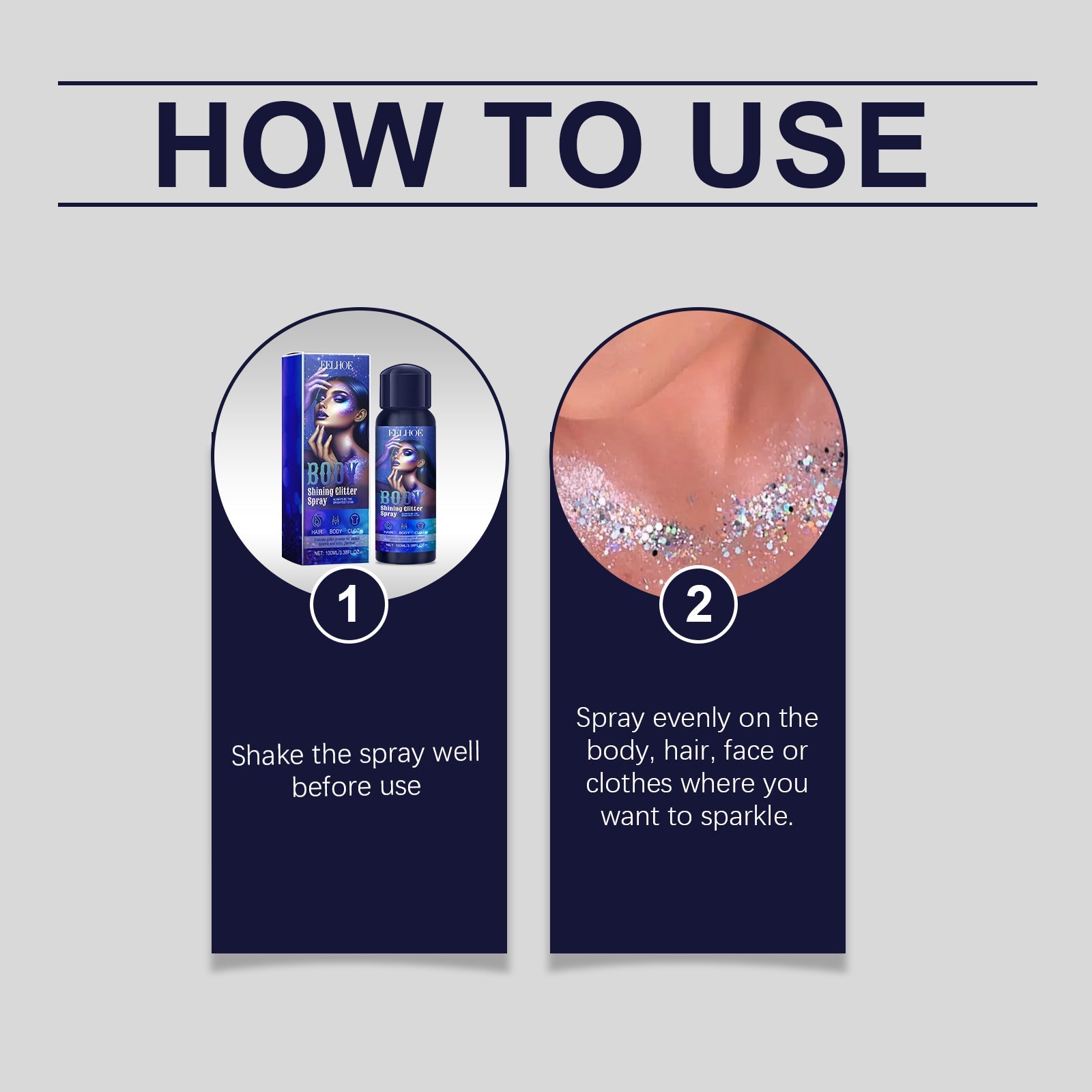 Highlighter Glitter Spray Glitter Spray Highlighter Spray Natural Stereoscopic Long Lasting Glitter