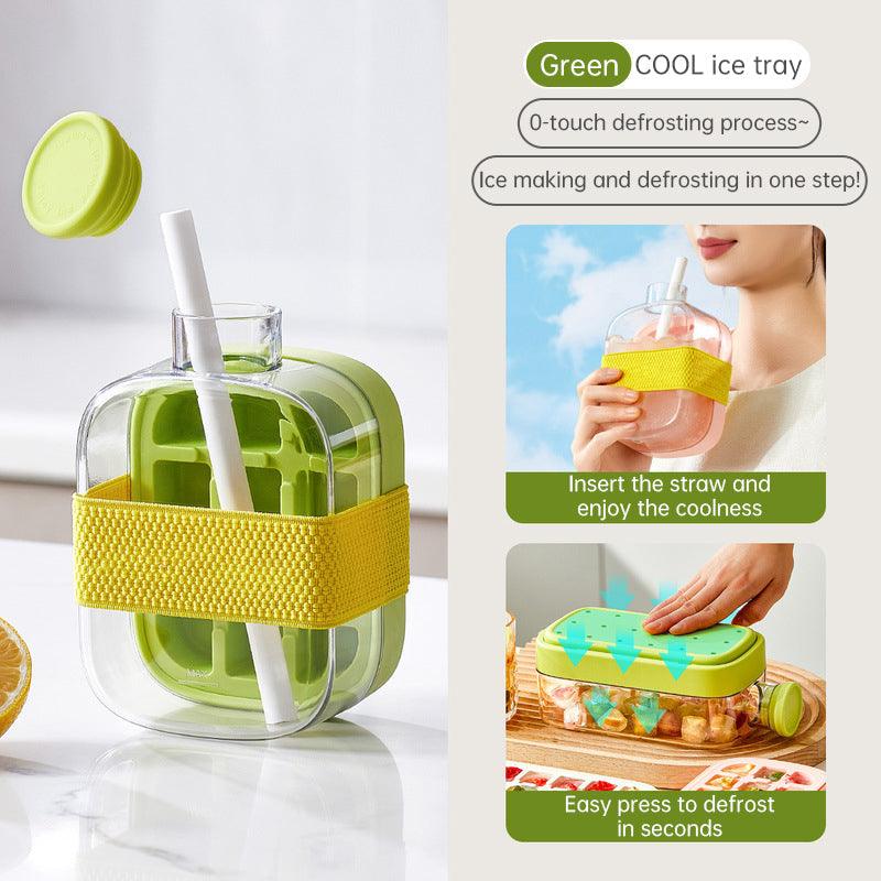 Ice - covered tray; freezer - overflow prevention ice tray