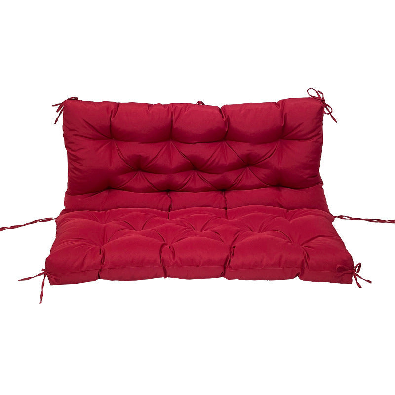 Outdoor 2/3-seater bench/swing cushions: thickened, with backrest, waterproof.