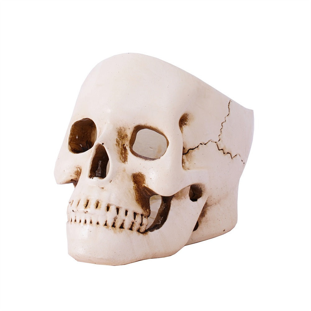 Hollow skull candle holder desktop storage ornament