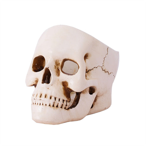 Hollow skull candle holder desktop storage ornament