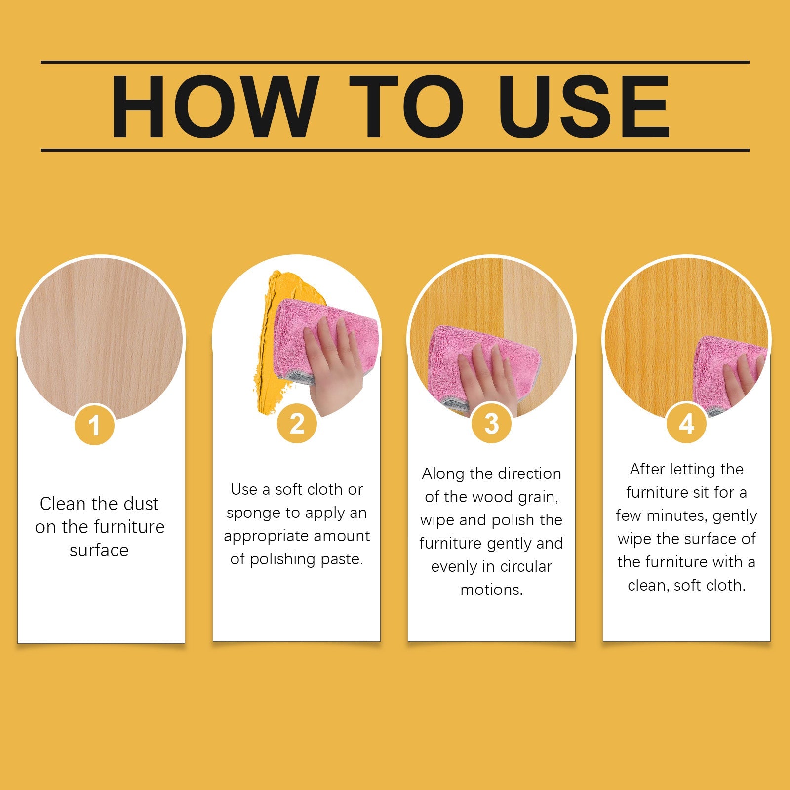 Beeswax Furniture Polishing Paste, Multi-Purpose Beeswax Home Cleaning And Maintenance Furniture Care Polish