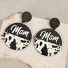 Alloy Wooden Dangle Earrings - Style B / One Size