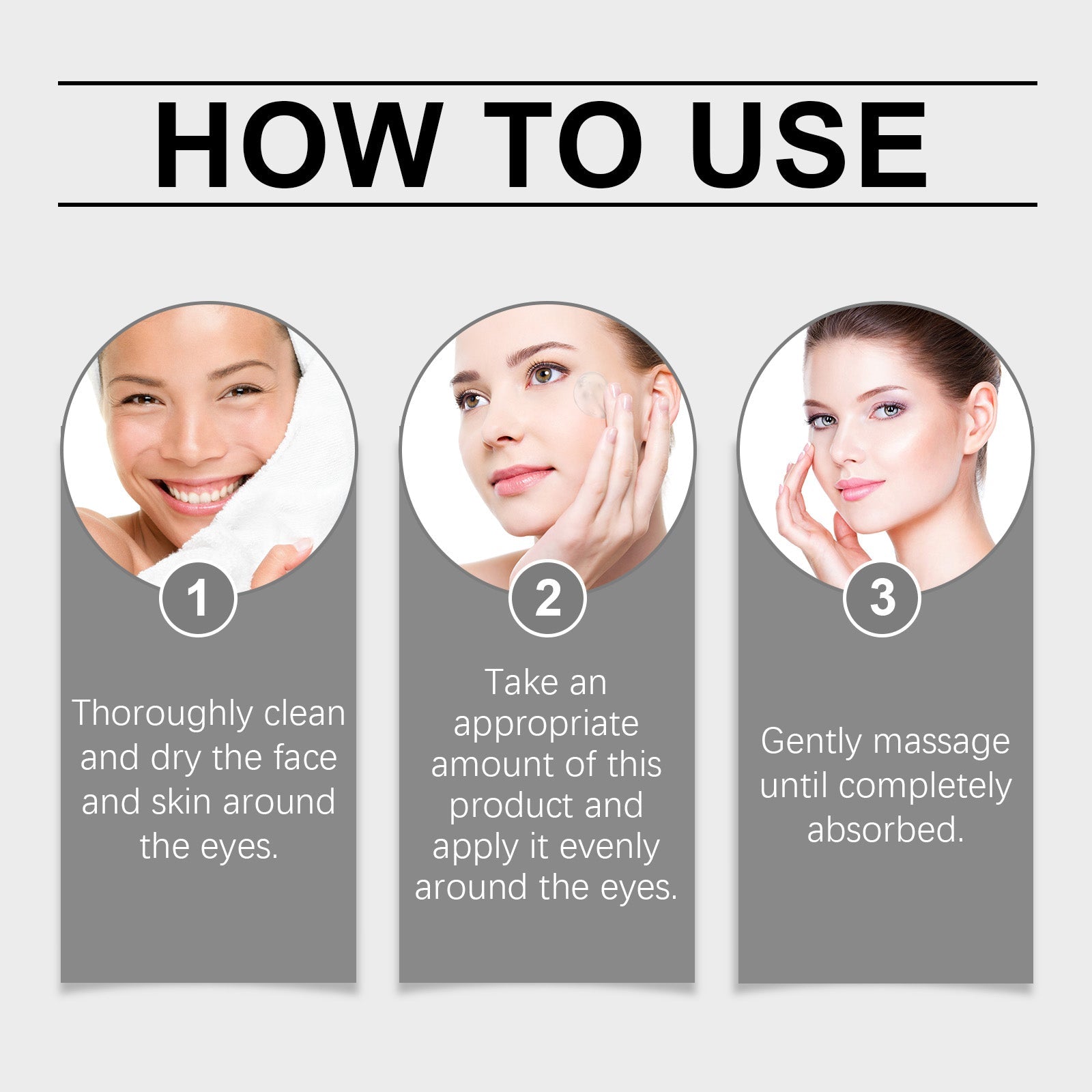 Eye Essence Moisturizes And Tightenes The Skin Around The Eyes, Lightening The Fine Lines And Bags Under The Eyes