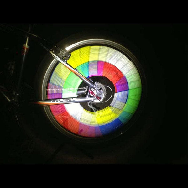 12Pcs Bicycle Light Wheel Rim Spoke Clip Tube Safety Warning Light Cycling Strip Reflective Reflector Bike Bicycle Accessories