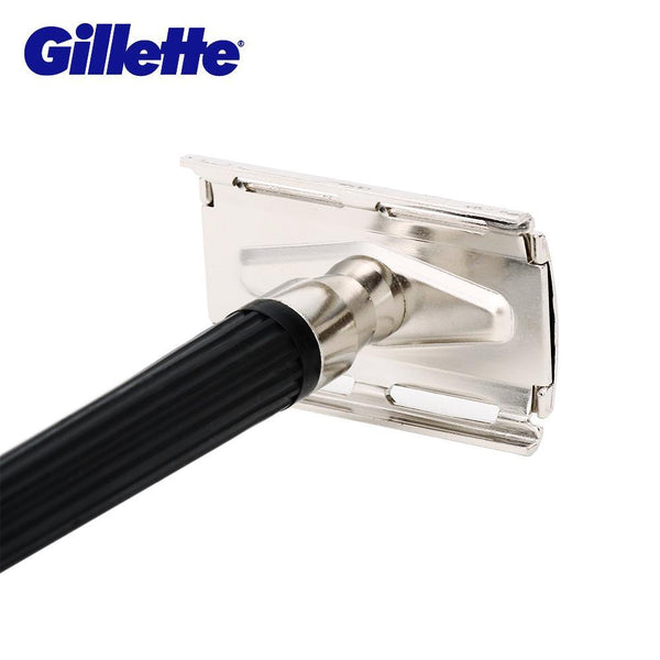 Gillette Super Blue Men Shaving Razors Knife 1 Holder With 1 Blade Official Authentic Safety Razors