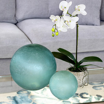 Sea Glass Decorative Orb, Large