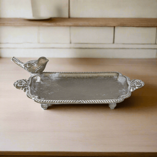 Antique Brass Bird Soap Dish