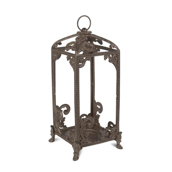 Acanthus Cast Aluminum Lantern by GG Collection - Gifts for You 'n Me