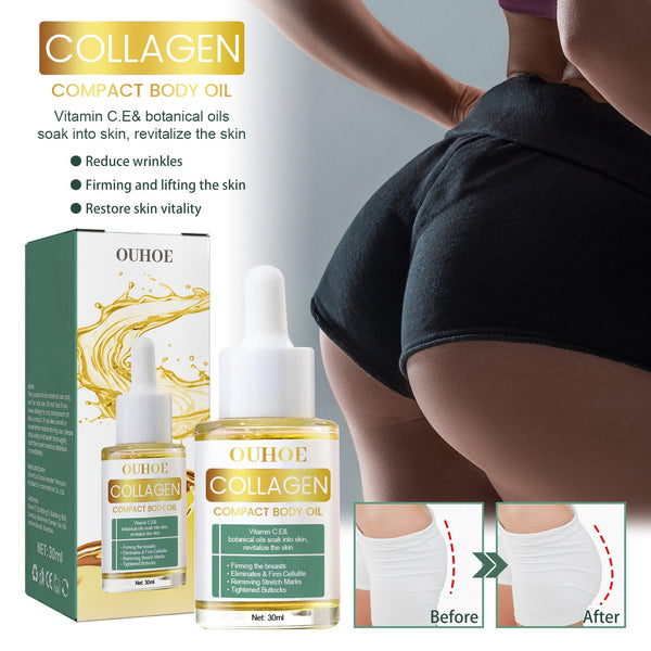 Collagen Lift Body Oil, Slimming Body Firming Massage Beauty Body Care Oil