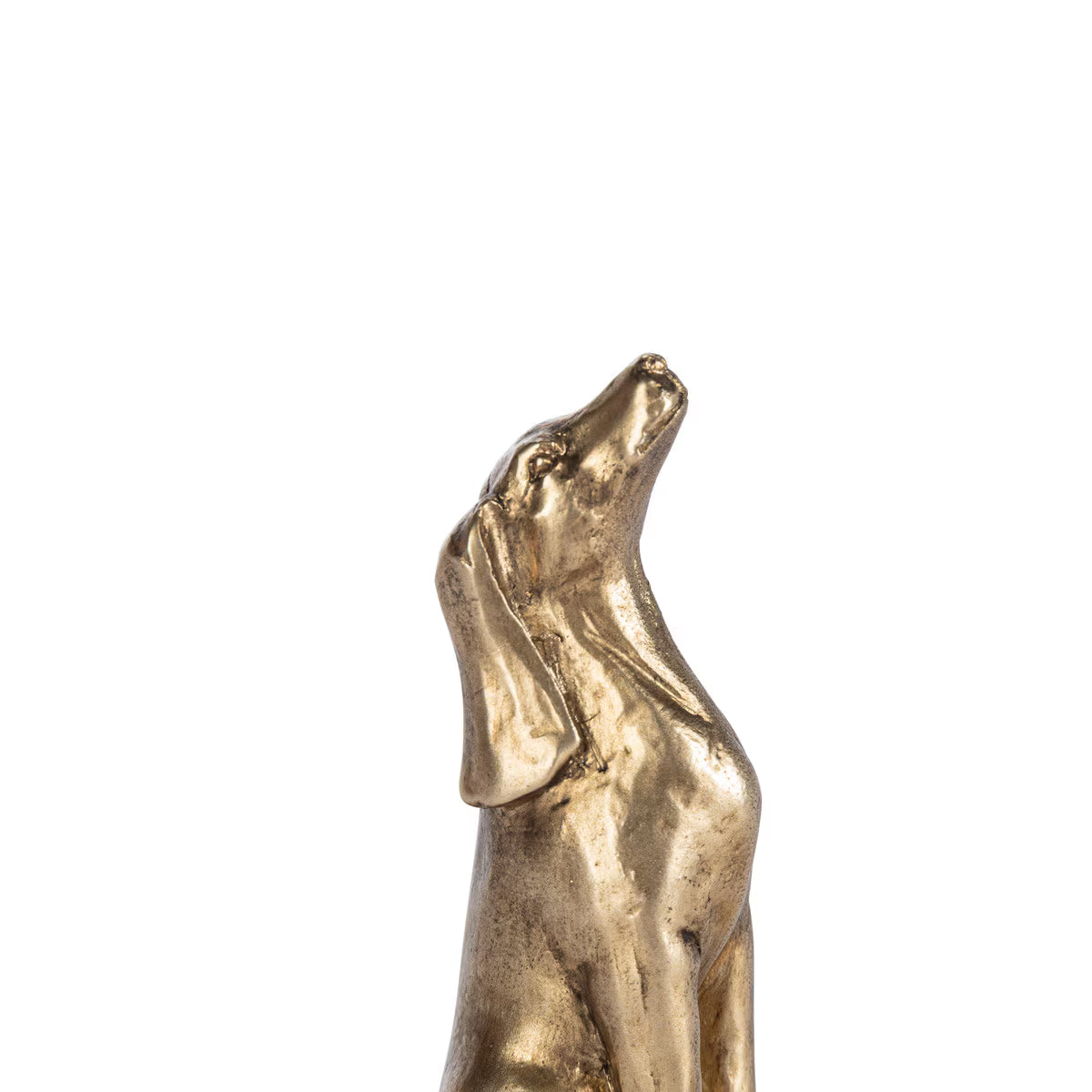 Petit Hound Jewelry Dish, Antiqued Gold