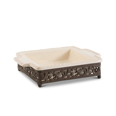 Acanthus Stoneware Square Baking Dish, 9