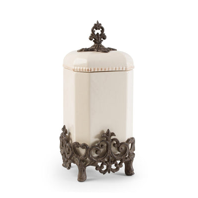 Acanthus Stoneware Canister, 16