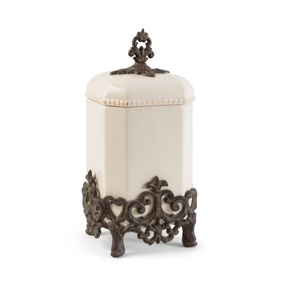 Acanthus Stoneware Canister, 15