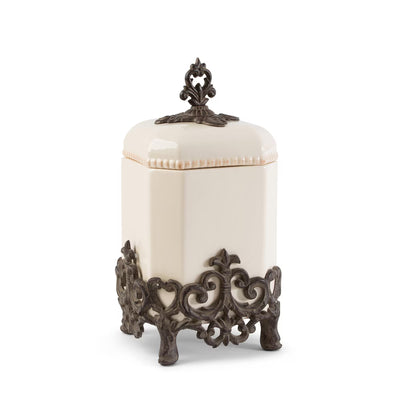 Acanthus Stoneware Canister, 14