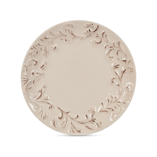 Acanthus Stoneware Dinner Plates, Set of 4