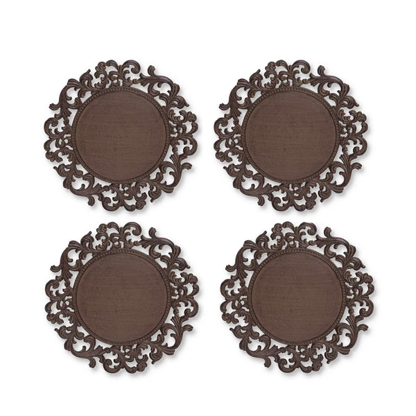 Acanthus Chargers, Set of 4